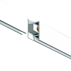 Bevestiging Wand- & Plafondbekleding > Artiteq Click Rail schilderij ophangsysteem compleet 2 meter wit RAL 9016 overschilderbaar