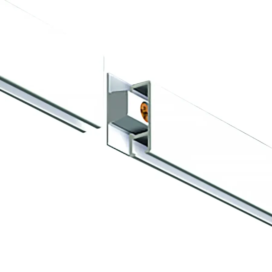Bevestiging Wand- & Plafondbekleding > Artiteq Click Rail schilderij ophangsysteem compleet 2 meter wit RAL 9016 overschilderbaar