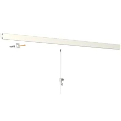 Bevestiging Wand- & Plafondbekleding > Artiteq Click Rail schilderij ophangsysteem compleet 2 meter wit crème RAL 9010