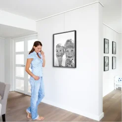 Bevestiging Wand- & Plafondbekleding > Artiteq Click Rail schilderij ophangsysteem compleet 2 meter aluminium