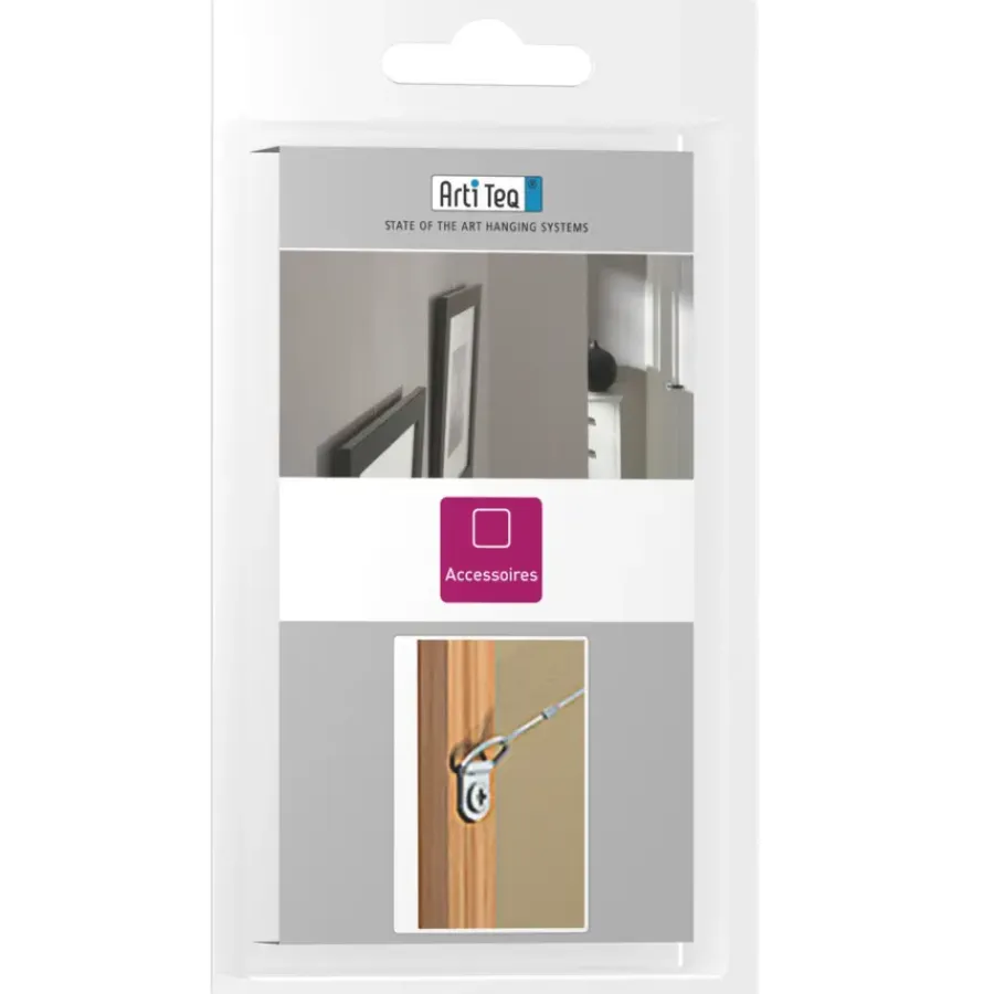 Bevestiging Wand- & Plafondbekleding > Artiteq D-ring set voor lijsten schilderij ophangsysteem