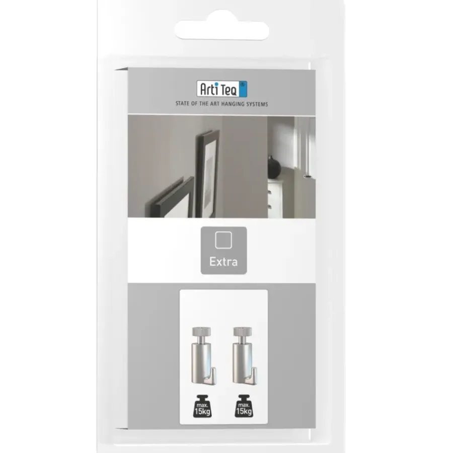 Bevestiging Wand- & Plafondbekleding > Artiteq haak voor schilderij ophangsysteem 15 kg 2 stuks