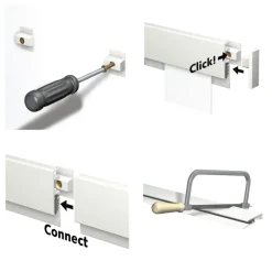 Bevestiging Wand- & Plafondbekleding > Artiteq Info Rail ophangsysteem 1 meter geborsteld aluminium