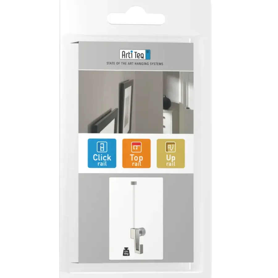 Bevestiging Wand- & Plafondbekleding > Artiteq perlon ophangkoord met haak (4 kg) voor schilderij ophangsystemen