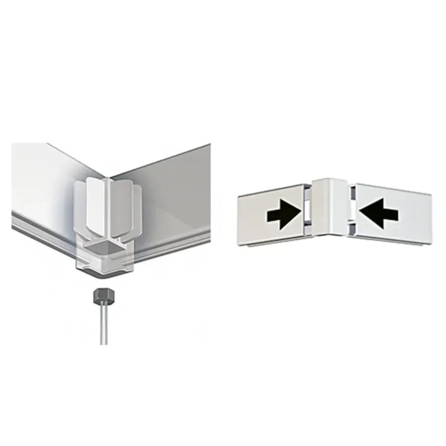 Bevestiging Wand- & Plafondbekleding > Artiteq schilderij ophangsysteem service set voor Click Rail wit en wit overschilderbaar