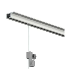 Bevestiging Wand- & Plafondbekleding > Artiteq Top Rail schilderij ophangsysteem compleet 2 meter wit RAL 9003