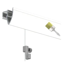 Bevestiging Wand- & Plafondbekleding > Artiteq Up Rail schilderij ophangsysteem compleet 2 meter wit (RAL 9016) overschilderbaar