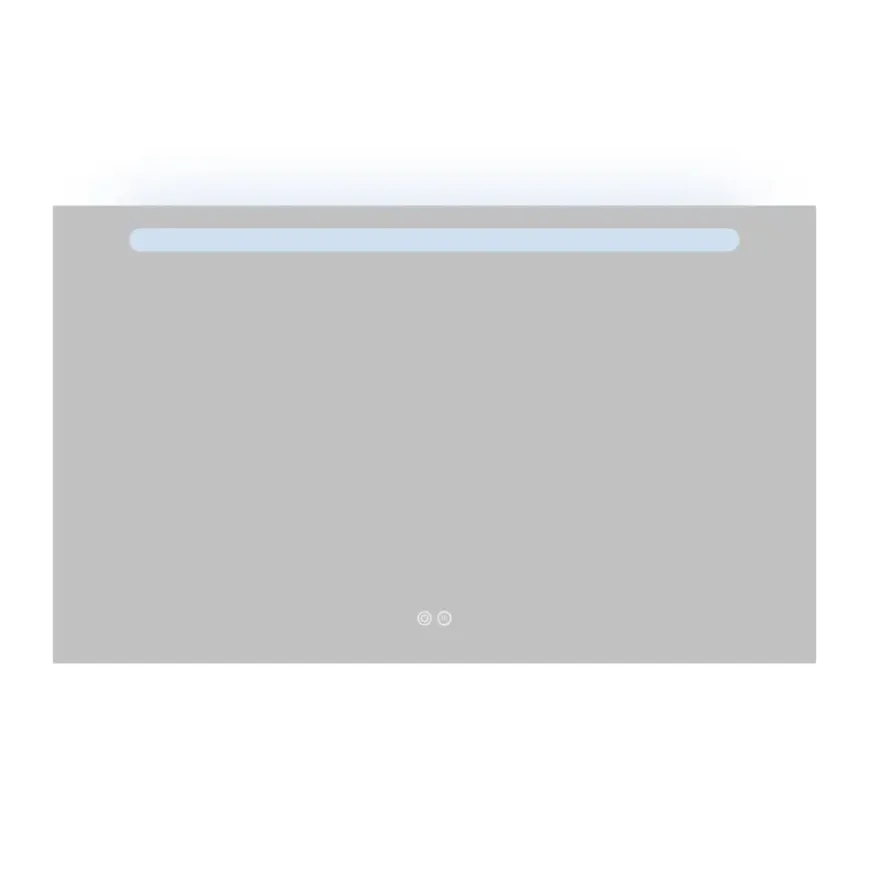 Atlantic badkamerspiegel Delon met verlichting rechthoek 60 x 100 cm chroom