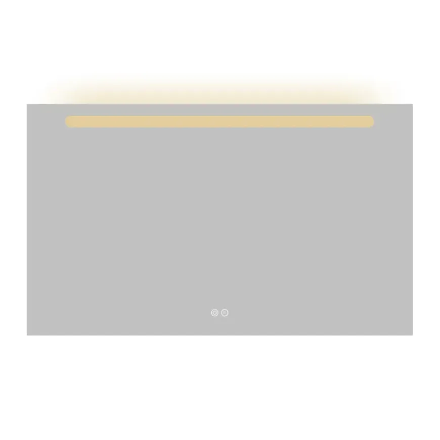 Atlantic badkamerspiegel Delon met verlichting rechthoek 60 x 100 cm chroom