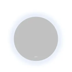 Atlantic badkamerspiegel Lexie met verlichting rond ø 70 cm chroom