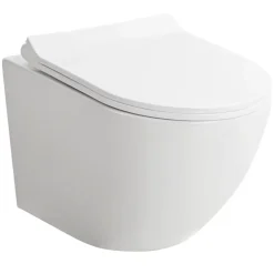 Atlantic hangend toilet Armin randloos wit met toiletzitting