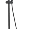 Atlantic regendoucheset Asher met handdouche 3 standen thermostaatkraan zwart - hartafstand kraan 12 cm
