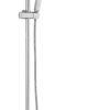 Atlantic regendoucheset Asher vierkant 25,5cm x 25,5cm met handdouche en thermostaatkraan 1 stand chroom - hartafstand kraan 15 cm