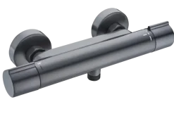 Atlantic thermostatische douchekraan Colin gun metal 15 cm