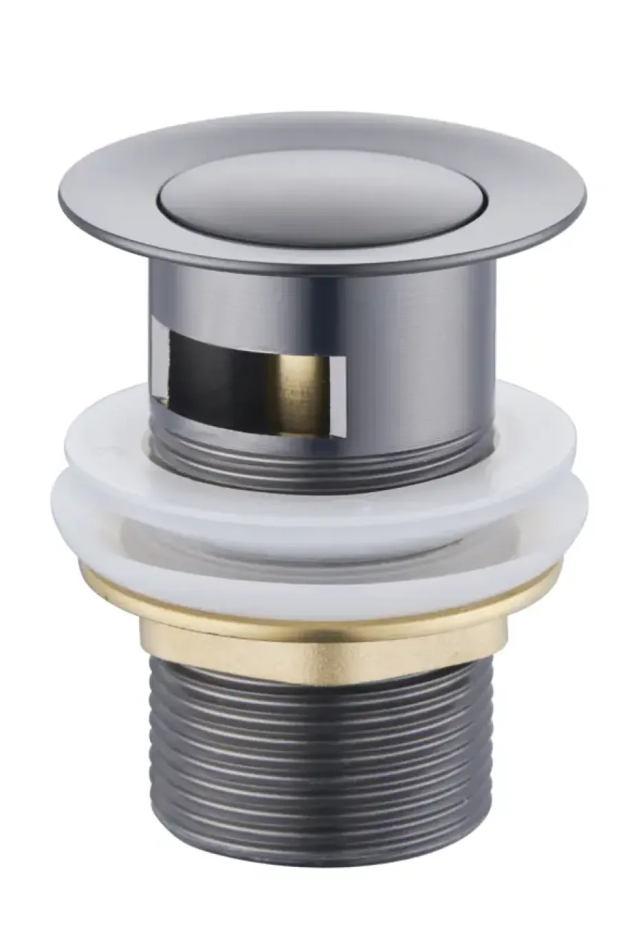 Afvoerbuizen & Hulpstukken > Atlantic wastafelafvoerplug Click pop-up Gun Metal