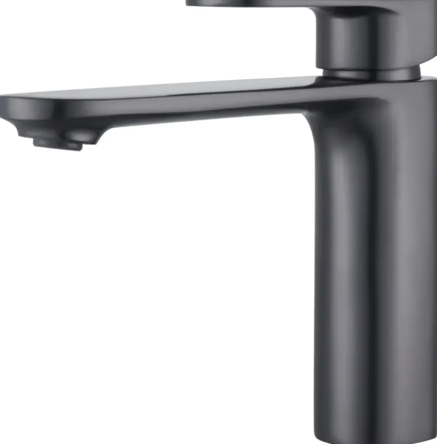 Atlantic wastafelkraan Iven gun metal
