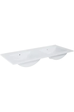Atlantic wastafel Kyra wit keramiek 120 cm