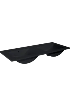 Atlantic wastafel Kyra zwart keramiek 120 cm