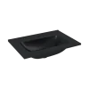 Atlantic wastafel Skappa zwart keramiek 60 cm