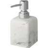 Atlantic zeepdispenser marmerlook Wit