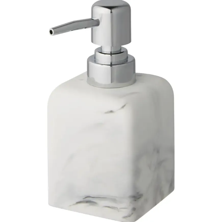 Atlantic zeepdispenser marmerlook Wit