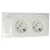 Opbouw Schakelmateriaal|Stopcontacten & Overige Contactdozen > Attema contactdoos leidinggootsysteem K40 wit