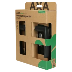 Deursloten|Cilinders > AXA binnendeurbeslag edge blokkruk sl55 met slot zwart