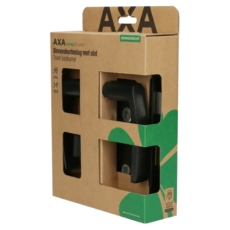 Deursloten|Cilinders > AXA binnendeurbeslag edge blokkruk toilet 63-8 met slot