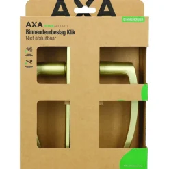 Deurbeslag Binnendeur|Deurklinken > AXA deurkrukset Curve klik blindschild goud