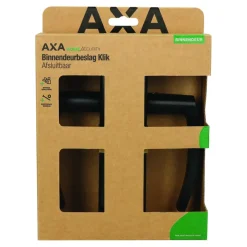Deurbeslag Binnendeur|Deurklinken > AXA deurkrukset Curve klik blindschild met profielcilindergat zwart