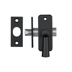 AXA inboorgrendel doornmaat 25mm zwart incl sluitplaat