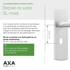 Deursloten|Cilinders > AXA loopslot met beslag zwart