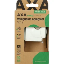 Raambeslag|Raamsluiting > AXA oplegslot SKG 1-ster buitendraaiend wit
