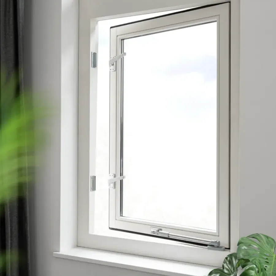 Raambeslag|Raamsluiting > AXA raamsluiting met nok rechts aluminium buitendraaiend