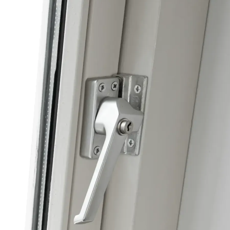 Raambeslag|Raamsluiting > AXA raamsluiting met slot SKG 1-ster links aluminium buitendraaiend