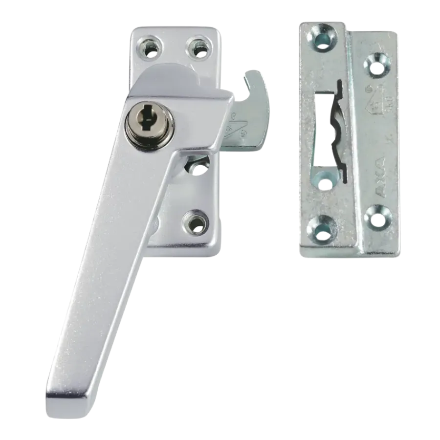 Raambeslag|Raamsluiting > AXA Raamsluiting met slot SKG 1-ster links aluminium