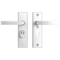 Deurbeslag Buitendeur|Deurbeslag Buiten > AXA veiligheidsbeslag Edge achterdeur aluminium kortschild met SKG 3-sterren 52 mm