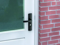 Deurbeslag Buitendeur|Deurklinken > AXA Veiligheidsbeslag LS met kerntrekbeveiliging SKG-3 sterren achterdeur 72 mm zwart