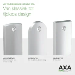 Deurbeslag Buitendeur|Deurklinken > AXA Veiligheidsbeslag Smal met kerntrekbeveiliging SKG-3 sterren voordeur 55 mm
