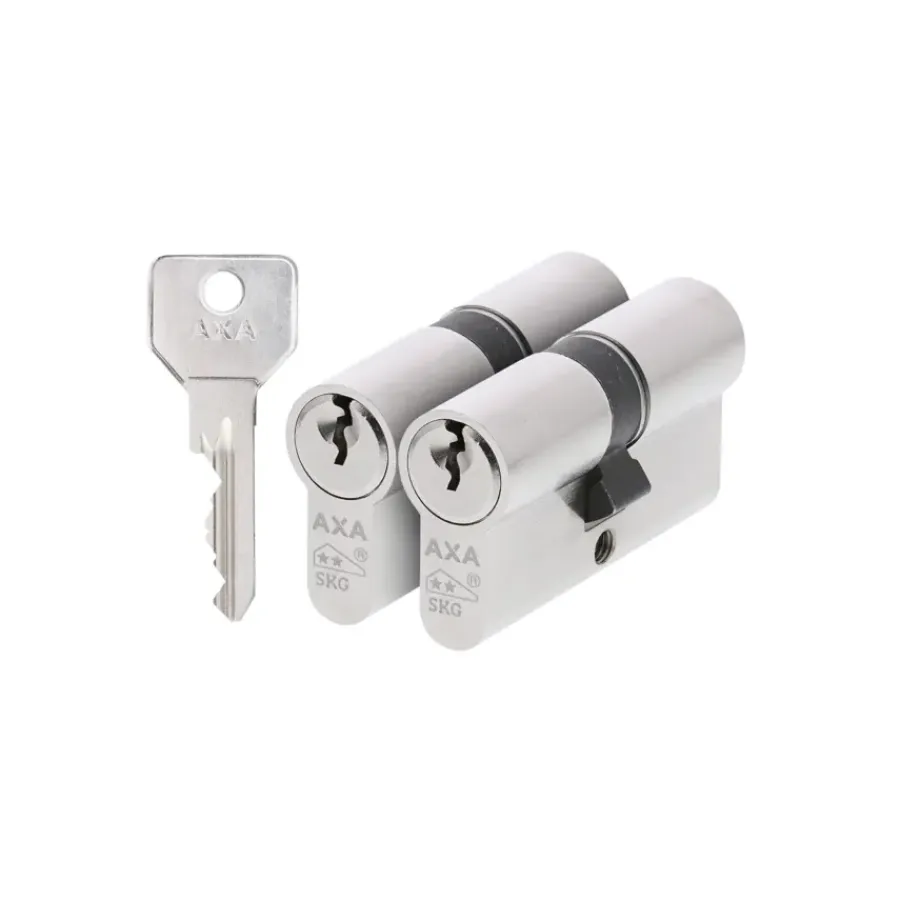 Cilinders|Cilinders > AXA veiligheidscilinder security 30-30mm SKG** gelijksluitend 2 stuks