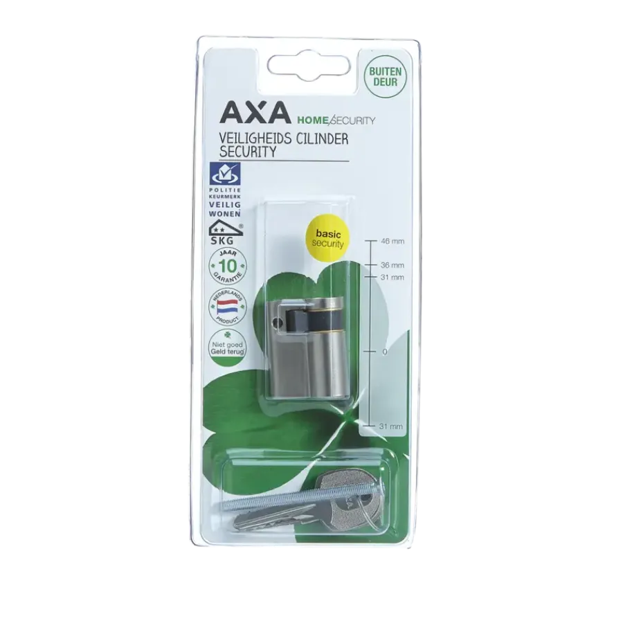 Cilinders|Cilinders > AXA veiligheidscilinder security enkel 30-10mm SKG**