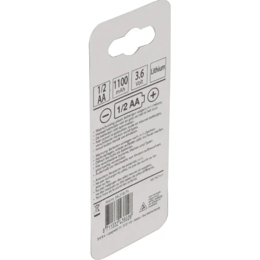 Batterijen > Q-link Batterij 1/2 AA Lithium 3.6V 1200mAh