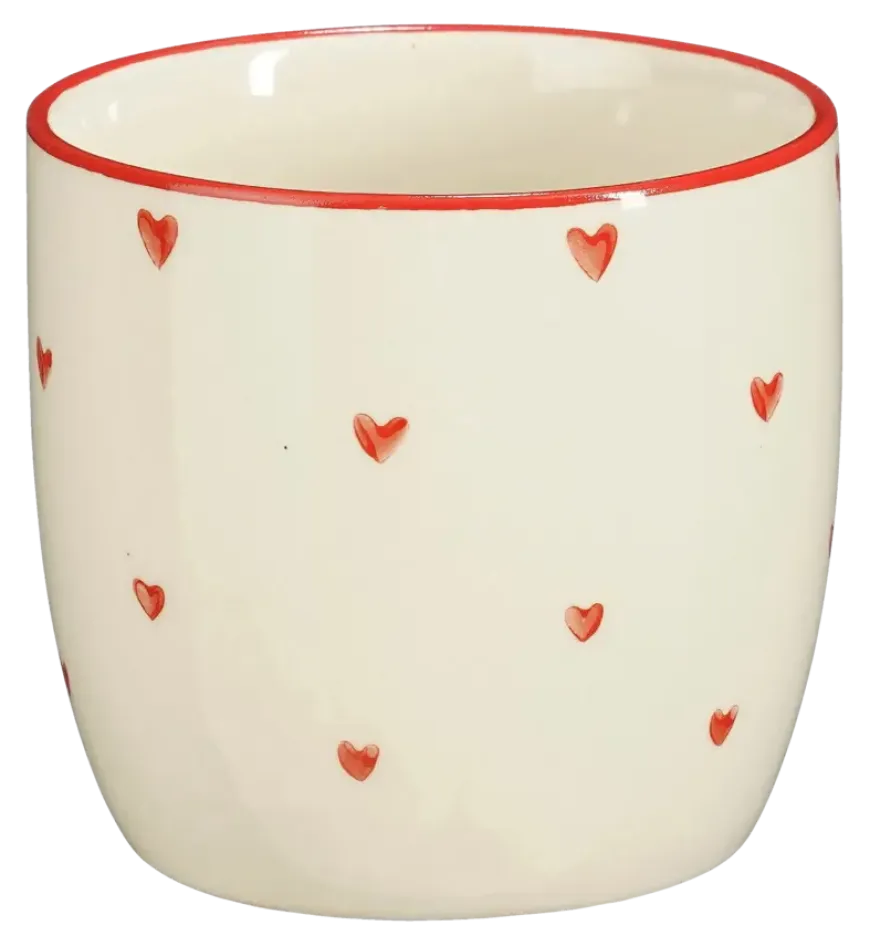 Beker donker rood - h9xd9cm
