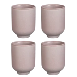 Beker Theo-Bert Pot lila 4 stuks 10 x 7,5 cm ø
