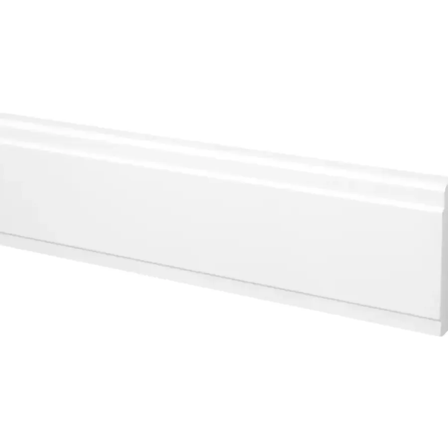 Houtenprofielen > Geen Belegstuk grenen wit gelakt 16x90mm 270cm