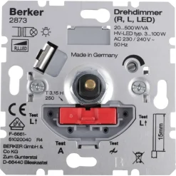 Dimmers|Inbouw Schakelmateriaal > Berker Inbouw Dimmer LED/Gloei/Halogeen