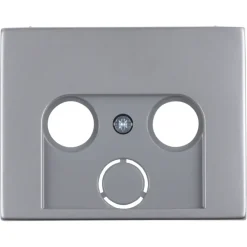 Inbouw Schakelmateriaal|Opbouw Schakelmateriaal > Berker K5 Centraalplaat Radio/TV RVS