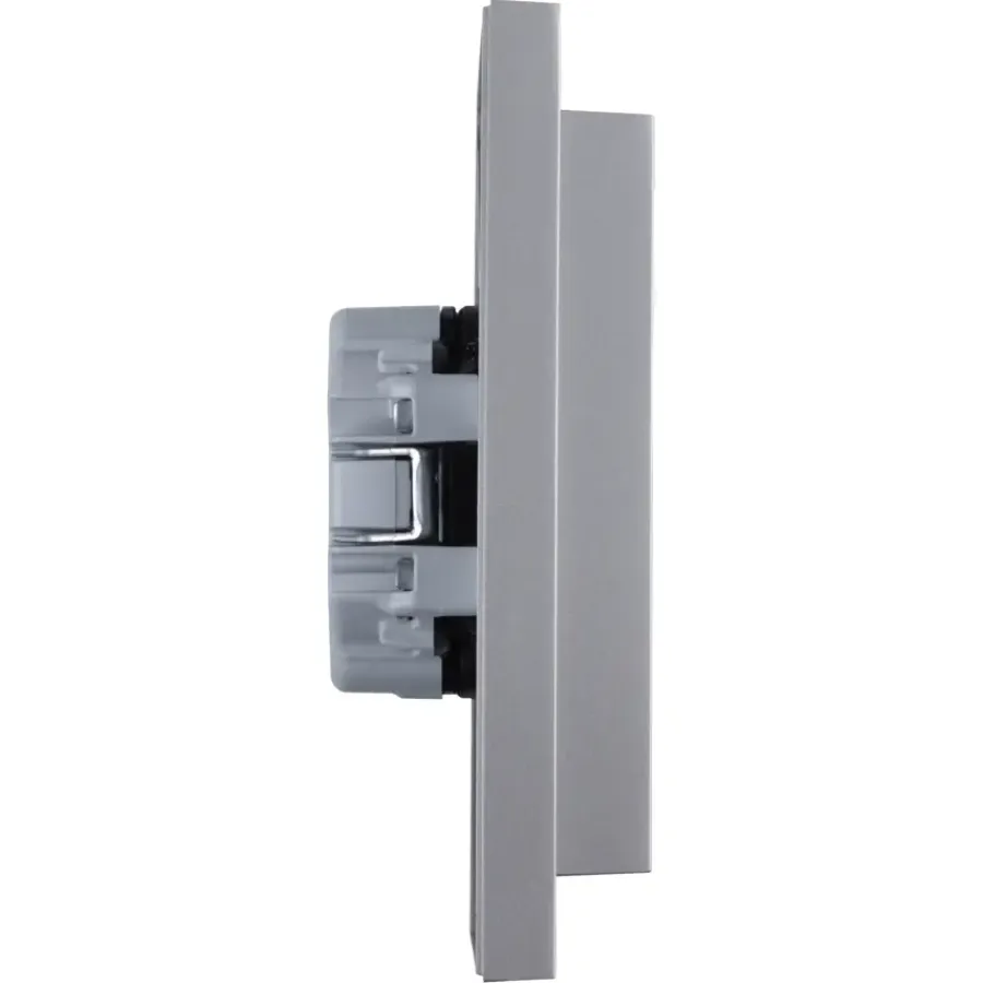 Inbouw Schakelmateriaal|Stopcontacten & Overige Contactdozen > Berker K5 Dubbel Stopcontact Geaard RVS