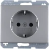 Inbouw Schakelmateriaal|Stopcontacten & Overige Contactdozen > Berker K5 Enkel Stopcontact Geaard RVS