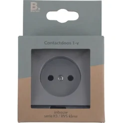 Inbouw Schakelmateriaal|Stopcontacten & Overige Contactdozen > Berker K5 Enkel Stopcontact RVS